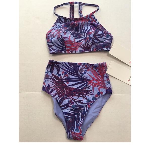 lululemon athletica Other - New lululemon 2 piece halter high waist swimsuit